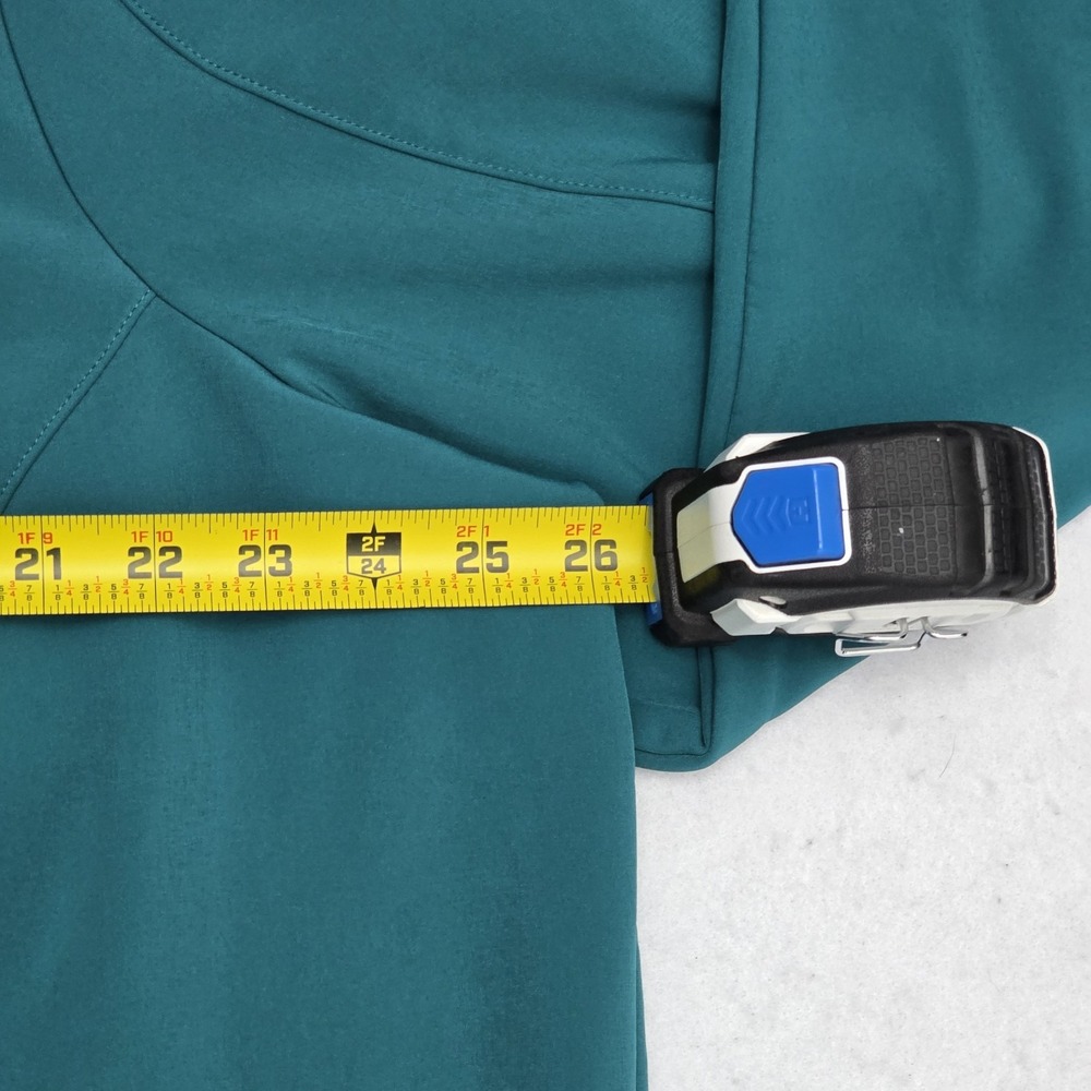 LL Bean Womens 2X Softshell Jacket Teal Blue Fleece Lined Full Zip 258215 - Picture 12 of 16